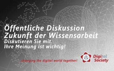 Diskussion Papier “Zukunft der Wissensarbeit” verlängert bis 11.12.2019