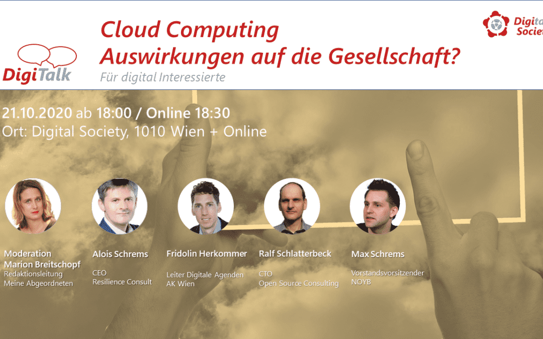 Nachlese DigiTalk „Cloud Computing – Auswirkungen auf die Gesellschaft?“