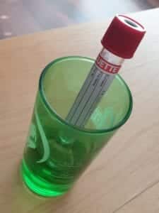 Teströhrchen in Stamperl