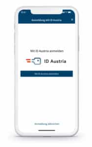 ID Austria Anmeldemaske