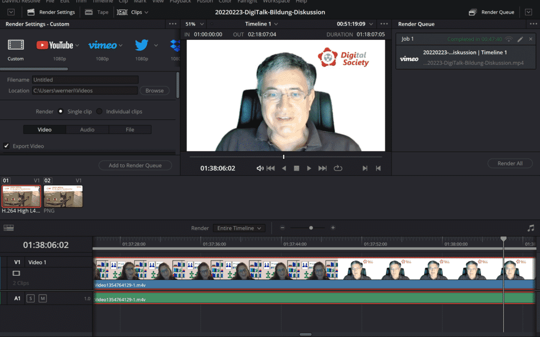 Wir brauchen einen Videoschnitt Computer
