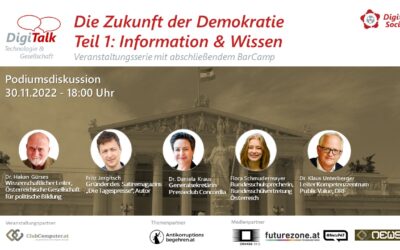 Nachlese DigiTalk 11/2022Information u. WissenSerie Zukunft der Demokratie