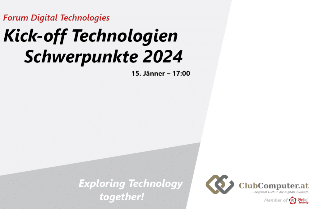 Bericht Kickoff Foren Technologien