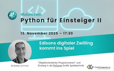 4future.tech-Seminar am 13.11.: Python für Einsteiger II