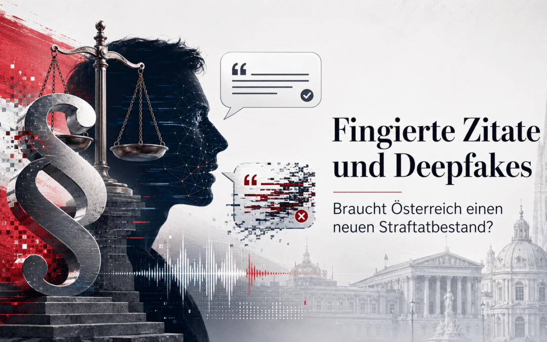Fingierte Zitate und Deep Fakes: Braucht das österreichische Strafrecht einen neuen Tatbestand?